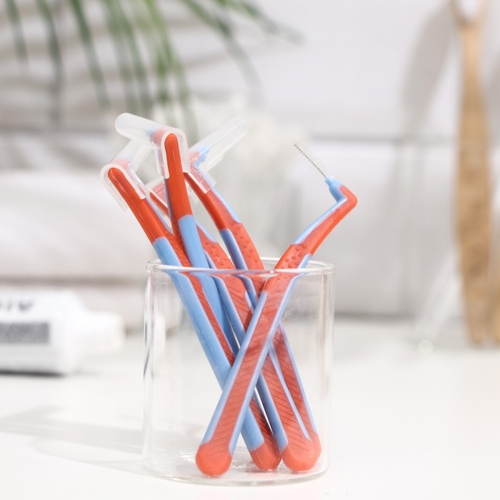 Ершики для брекетов и зубов, набор 5 шт., 1.2 - 1.5 мм; цвет - микс Ершики для брекетов и зубов, набор 5 шт., 1.2 - 1.5 мм; цвет - микс