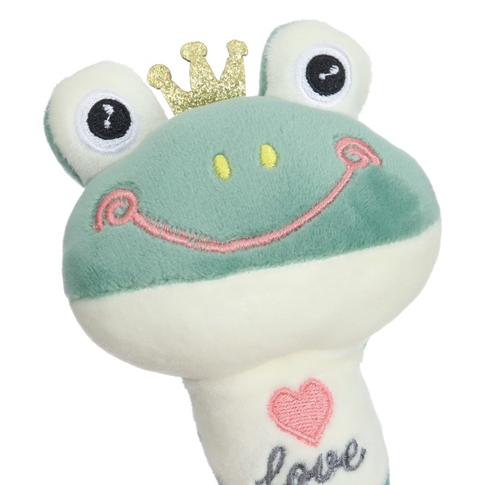 Пищалка - погремушка «Лягушастик», с прорезывателем, Крошка Я Пищалка - погремушка «Лягушастик», с прорезывателем, Крошка Я