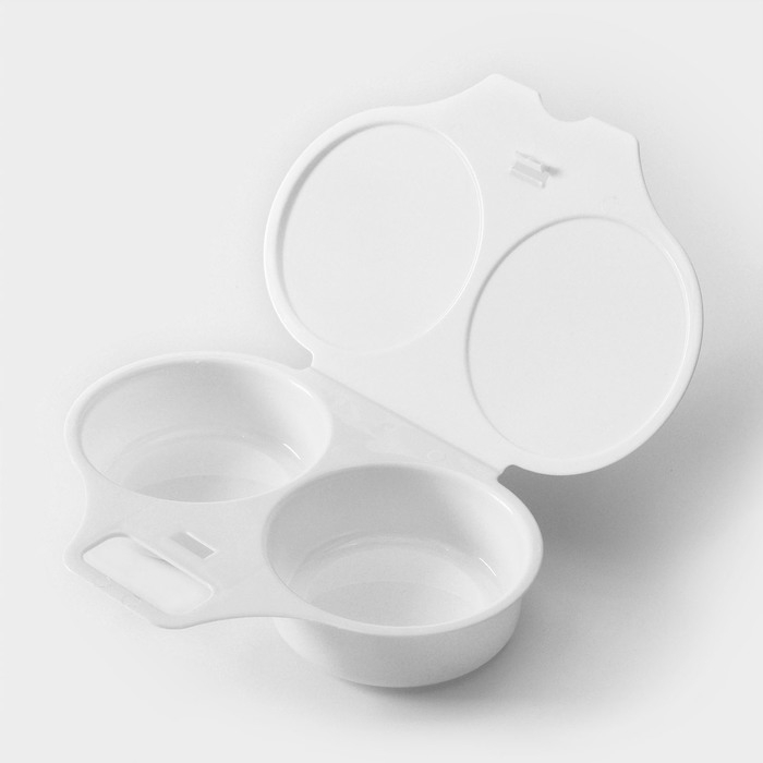 Контейнер для приготовления яиц в СВЧ-печи «Глазунья», (для 2 яиц) Контейнер для приготовления яиц в СВЧ-печи «Глазунья», (для 2 яиц)