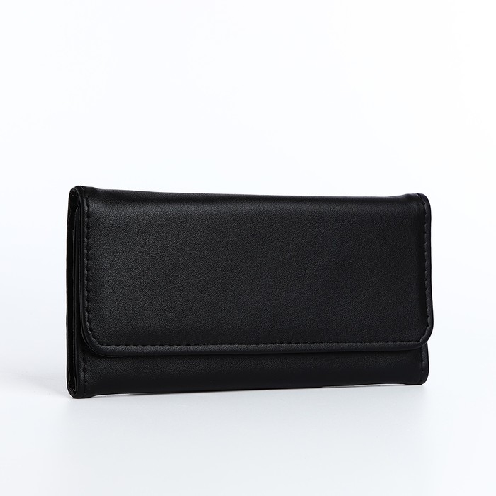 Кошелёк женский на магните, цвет чёрный Кошелёк женский на магните, цвет чёрный