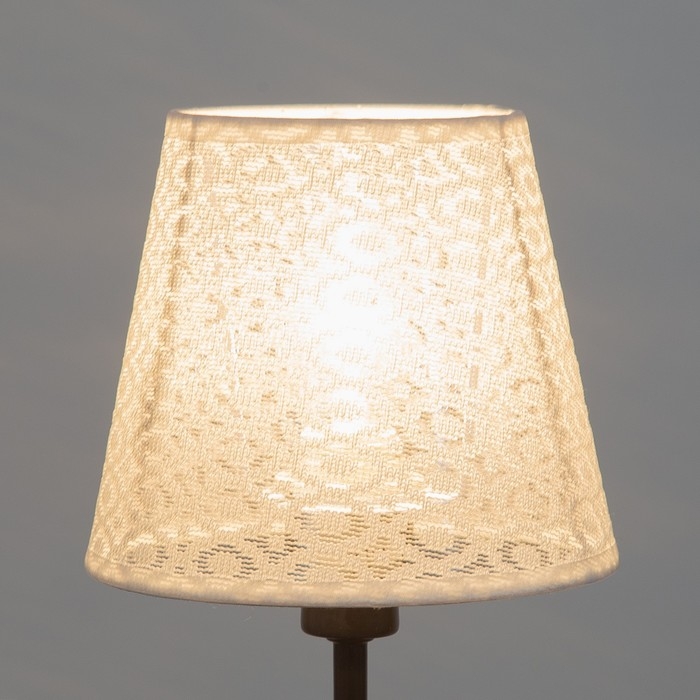 Абажур для люстры Абажур для люстры "Кружево" E27/Е14 белый 15х15х13 см