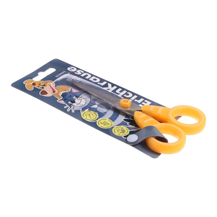 Ножницы детские ErichKrause Ножницы детские ErichKrause "Простоквашино", 13 см, закруглённые концы лезвий, ударопрочный пластик, блистер, МИКС