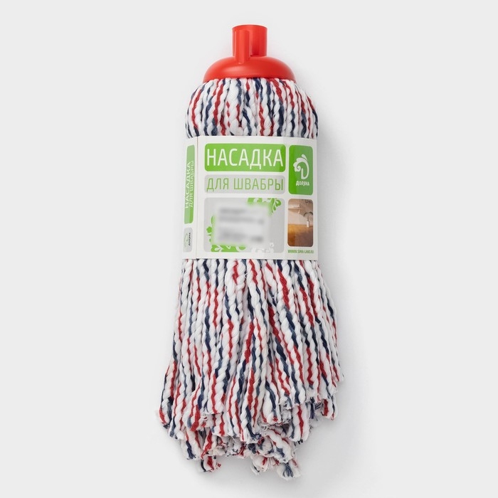 Насадка для швабры верёвочная Доляна, микрофибра, 30×7×6,5 см, цвет МИКС Насадка для швабры верёвочная Доляна, микрофибра, 30×7×6,5 см, цвет МИКС