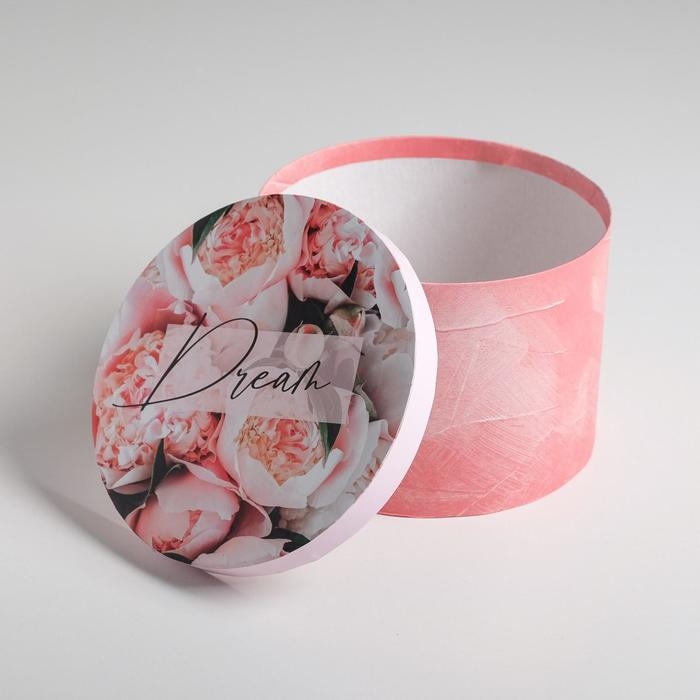 Коробка подарочная круглая, упаковка, «Мечтай», 18 х 13 см Коробка подарочная круглая, упаковка, «Мечтай», 18 х 13 см