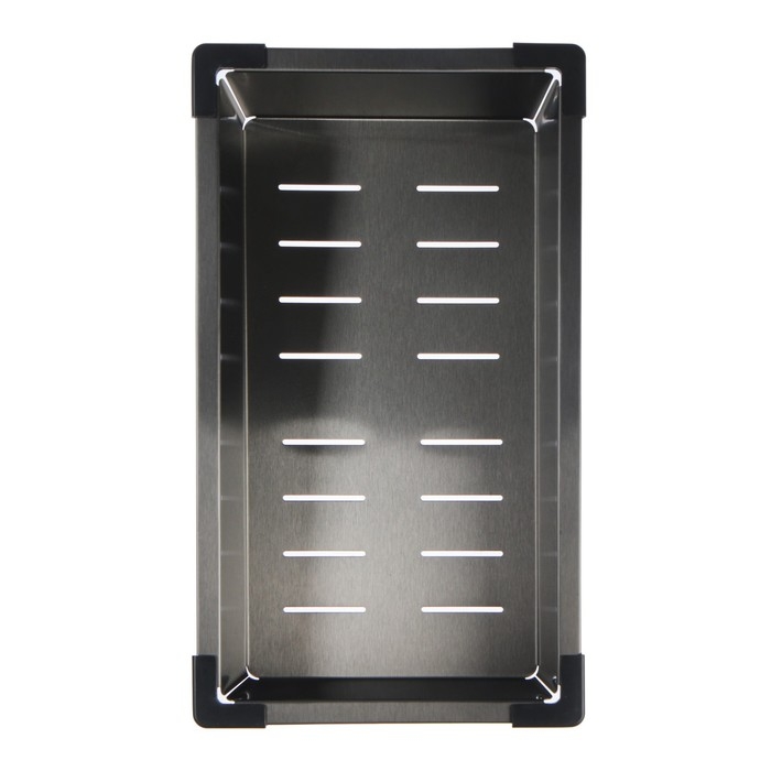 Корзина для сушки на раковину AFLORN AF90234F, 37х21х8 см, нержавеющая сталь, графит Корзина для сушки на раковину AFLORN AF90234F, 37х21х8 см, нержавеющая сталь, графит