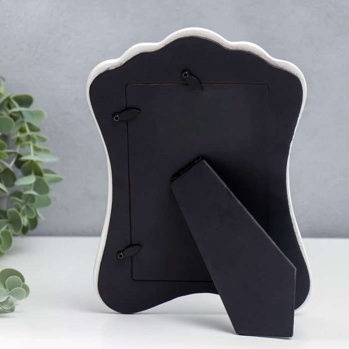 Фоторамка полистоун 10х15 см Фоторамка полистоун 10х15 см "Розы. Кружевная вышивка" стразы 23х16,5 см