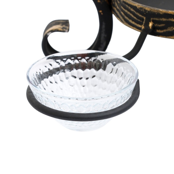 Подставка под садж кованная  Подставка под садж кованная "Шелковый путь" с соусницами, 25 см