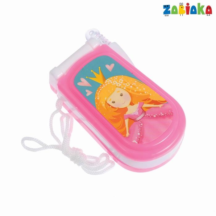 Музыкальный телефончик «Принцесса», русская озвучка, световые эффекты, работает от батареек, МИКС Музыкальный телефончик «Принцесса», русская озвучка, световые эффекты, работает от батареек, МИКС