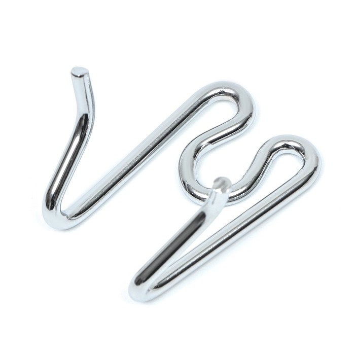 Звено для строгого ошейника - полуудавки, хромированная сталь, толщина 4 мм Звено для строгого ошейника - полуудавки, хромированная сталь, толщина 4 мм