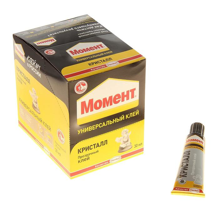Клей  Клей "Момент: Кристалл", 30 мл, шоу-бокс, 10 шт