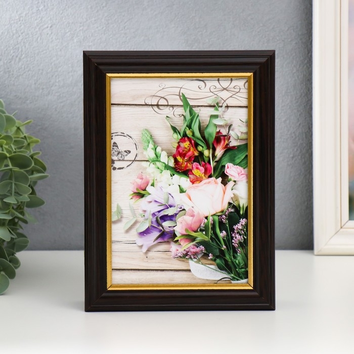 Ключница Ключница "Свежий букет" венге 15х21 см