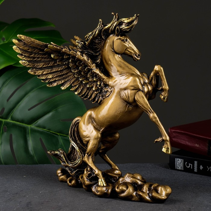 Фигура Фигура "Пегас" темное золото, 25х17х28см