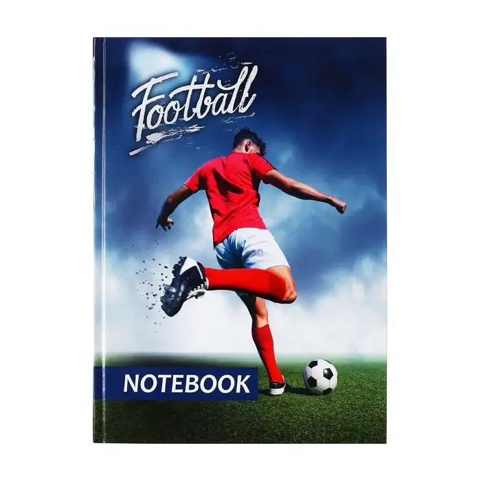 Колледж-тетрадь Calligrata &laquo;Футболист&raquo; А4, 160 листов, в клетку, в твёрдой обложке 7БЦ, глянцевая ламинация