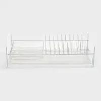 Сушилка для тарелок и кружек с поддоном 39*25*12 см, цвет белый