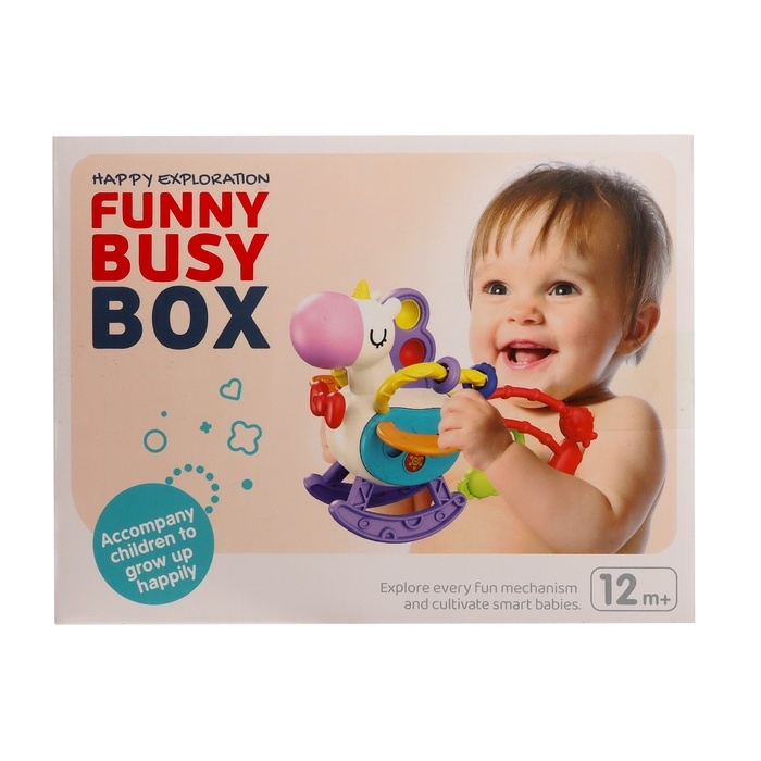 Развивающая игрушка «Единорожка», с тянучками Развивающая игрушка «Единорожка», с тянучками