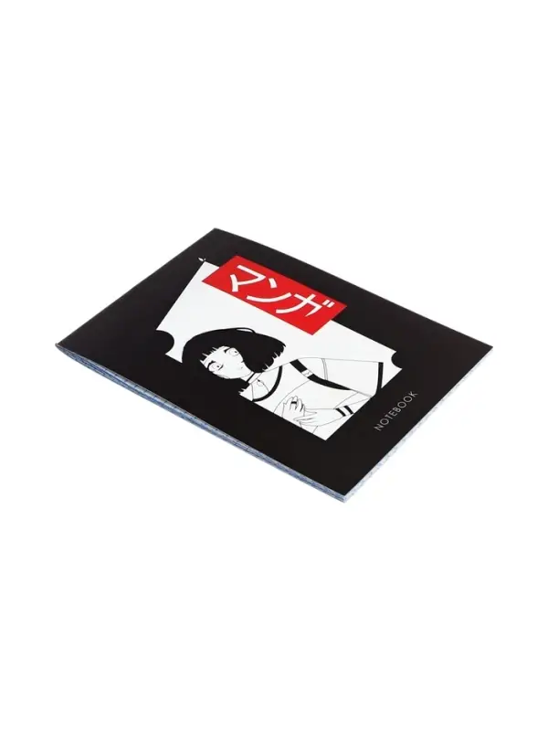 Блокнот А6, 24 листа в клетку на скрепке "Анимэ", обложка мелованный картон, блок офсет, МИКС
