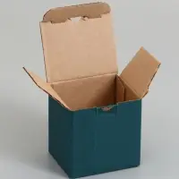 Коробка под кружку, изумрудная, 10 х 8 х 10 см