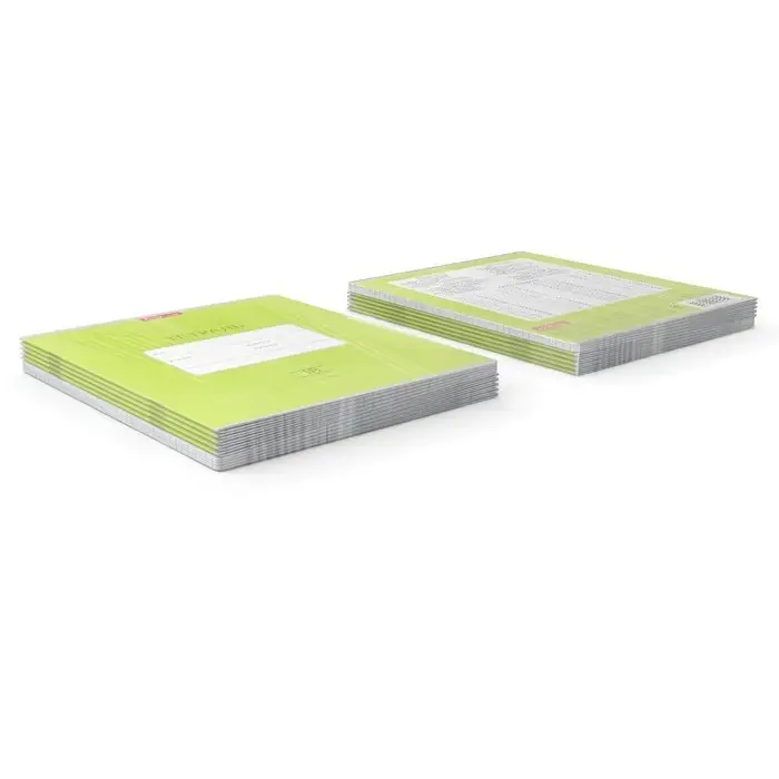 Тетрадь 18 листов в клетку ErichKrause Bright &laquo;Классика&raquo;, обложка мелованный картон, зелёная