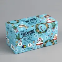 Гирлянда &laquo;Нить&raquo; 5 м с насадками &laquo;Ёжики цветные&raquo;, IP20, прозрачная нить, 30 LED, свечение мульти, 8 режимов, 220 В