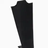 Бюст для украшений QF, 10.5&times;5.5&times;22 см, h=22 см, чёрный