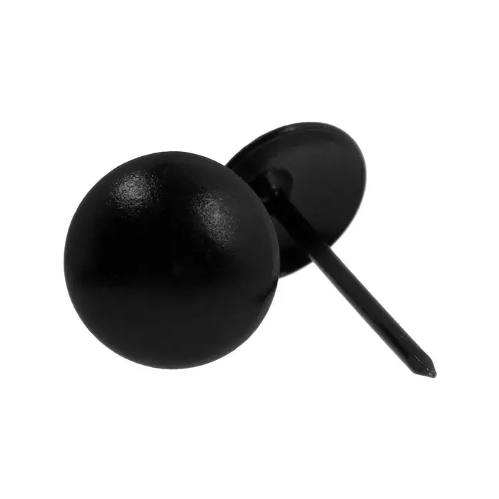 Гвозди ТУНДРА, декоративные, обивочные, 11×19 мм, черный, 100 шт.