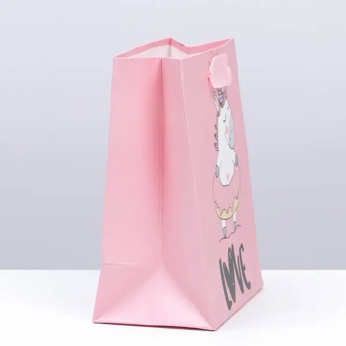 Пакет подарочный, упаковка, &laquo;Любовь единорога&raquo;, 14 х 11 х 6,5 см