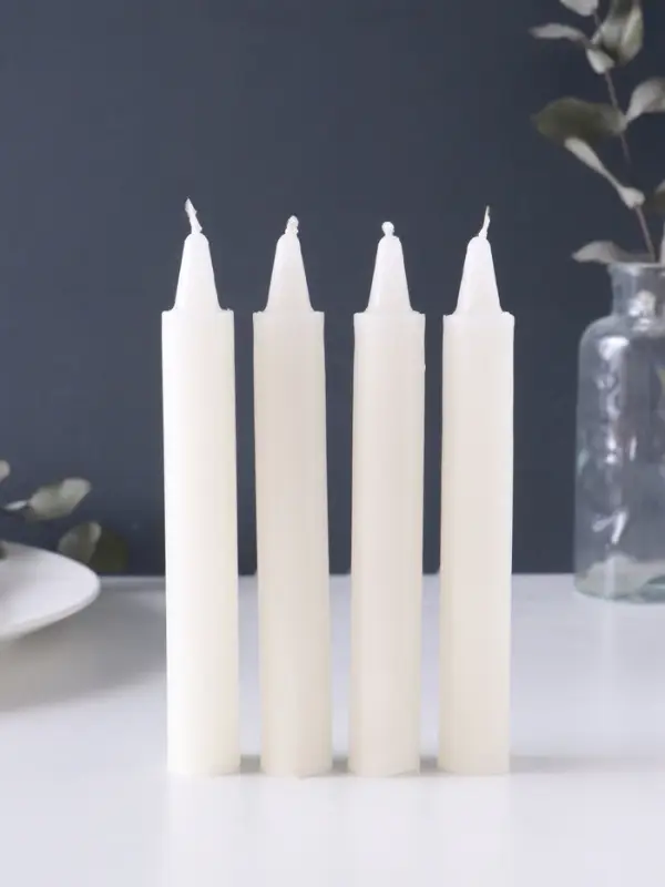 Набор свечей парафиновых хозяйственных 40 г, 4 шт., 15-16 см, 5 ч