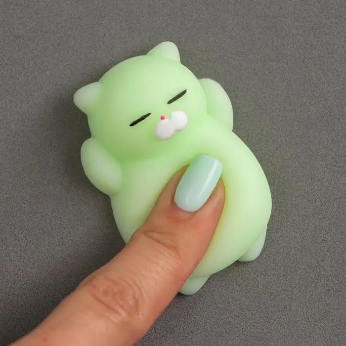 Мялка-антистресс «Кошечка», цвет салатовый Мялка-антистресс «Кошечка», цвет салатовый