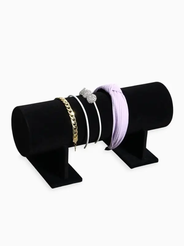 Подставка под ободки &laquo;QF. Флок&raquo;, d=11, 36&times;17.5&times;16.5 см, чёрная