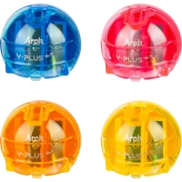 Точилка Y-plus Arch DSX0701 D детская с контейн 2 отв.до 8 и 11 мм.цв в асс