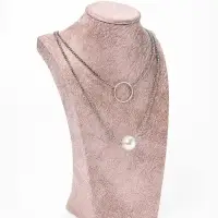 Бюст для украшений QF, 14.5&times;9&times;24.5, h=24.5 см, розовый