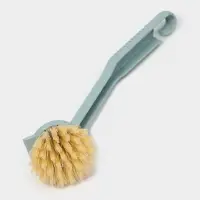 Щётки для уборки Доляна, 4 предмета: совок, 3 щётки, 30&times;21&times;12 см, голубые