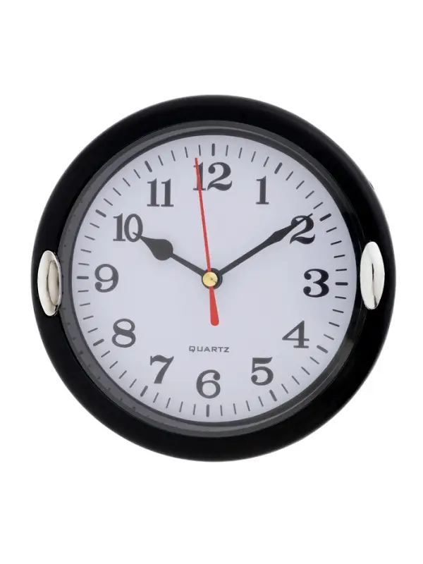 Часы настенные интерьерные &laquo;Джесика&raquo;, d=15 см, циферблат d=13 см, чёрные