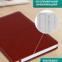 Ежедневник недатированный &laquo;Классика&raquo; А5, 140 листов в клетку, обложка ПВХ, МИКС