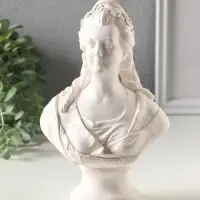 Бюст &laquo;Екатерина II&raquo;, фигура гипс, 21 см, белый