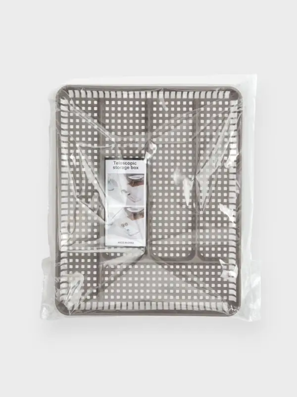 Лоток под столовые приборы Доляна, 5 отделений, 29.5&times;24&times;4 см, пластик, серый