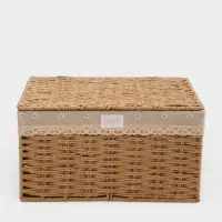 Корзина для хранения SL Home, плетёная, ручной работы, 35&times;25&times;19 см
