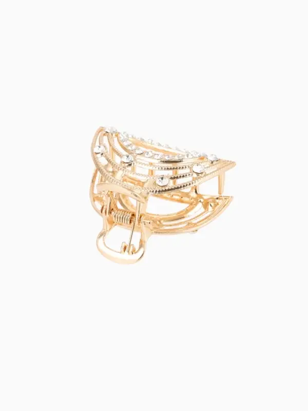 Крабик для волос &laquo;Джули&raquo; дуга, 4 см, золотистый