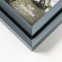 Фоторамка пластик 10х15 см "Остин" серый графит 18,5х13,5х1,5 см