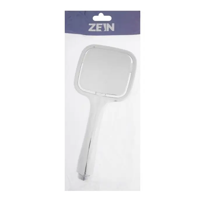 Лейка для душа ZEIN Z0203, пластик, 1 режим, цвет хром
