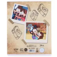 Тетрадь в клетку 24 листа, 5 видов МИКС, обложка мелованный картон, «Гравити Фолз» Тетрадь в клетку 24 листа, 5 видов МИКС, обложка мелованный картон, «Гравити Фолз»