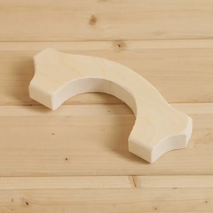 Дверная ручка из липы, 20,5х7,5х2,6 см Дверная ручка из липы, 20,5х7,5х2,6 см