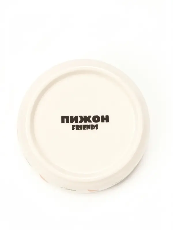 Миска керамическая с морковками 100 мл 8.8&times;8.8&times;3 см, зелёно-белая
