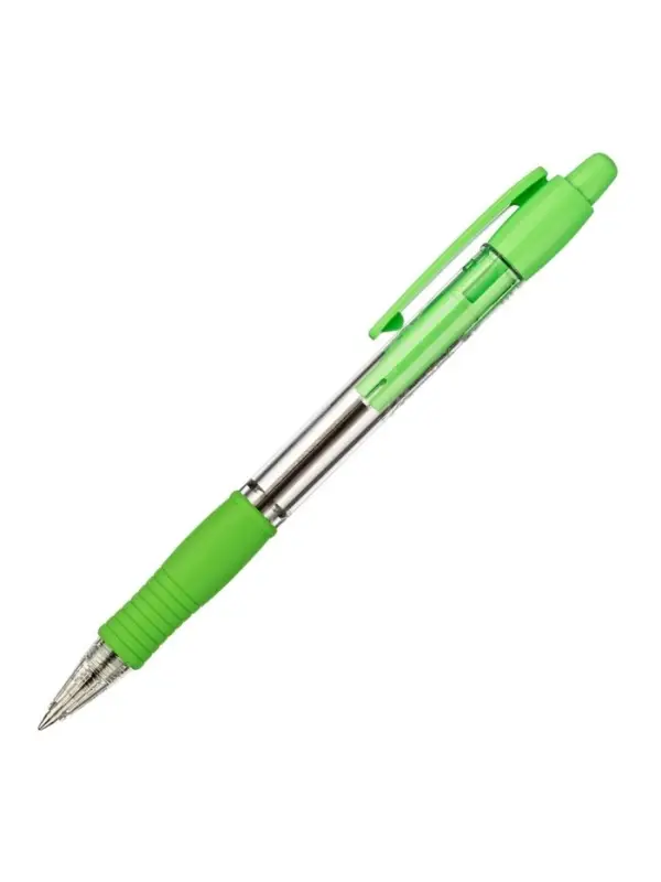 Ручка шариковая Pilot. Super Grip, автоматическая, синий стержень BPGP-10R-F (SG), узел 0.7 мм, на масляной основе, резиновый упор