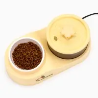 Фонтан для животных с миской, 34×17.5×11.5 см, бежевый Фонтан для животных с миской, 34×17.5×11.5 см, бежевый