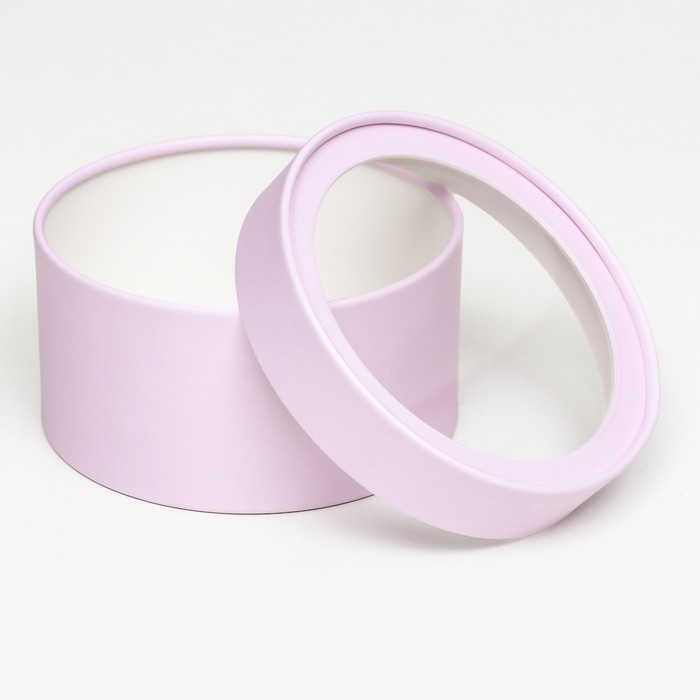 Подарочная коробка "Лаванда" завальцованная с окном, 16 х 10 см