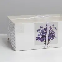 Коробка для капкейков, кондитерская упаковка, 6 ячеек «Для тебя», 23 х 16 х 10 см