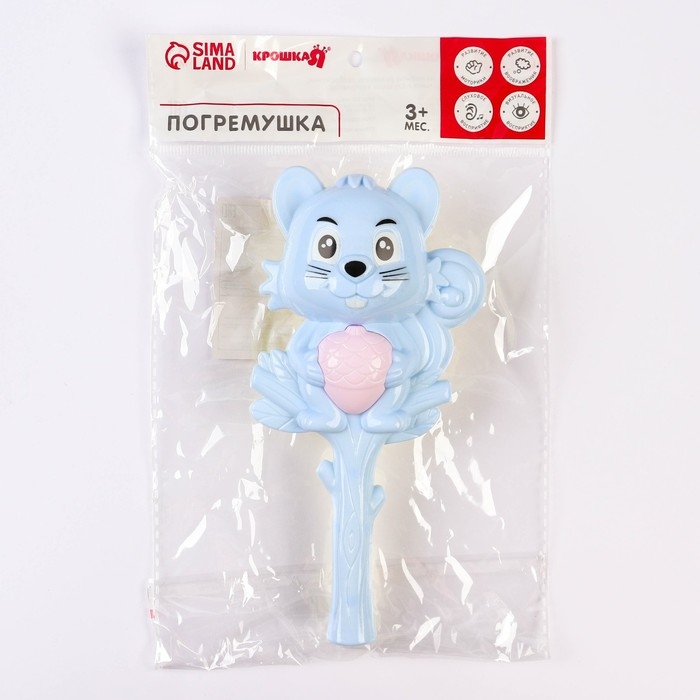 Погремушка «Белочка», цвет МИКС, Крошка Я Погремушка «Белочка», цвет МИКС, Крошка Я