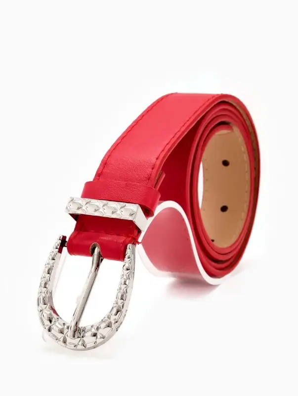 Ремень жен 05-01-02-01, Июнь2509, 3*0,3*110 см, без винта, пряж металл, 1 прокол, красный Ремень жен 05-01-02-01, Июнь2509, 3*0,3*110 см, без винта, пряж металл, 1 прокол, красный