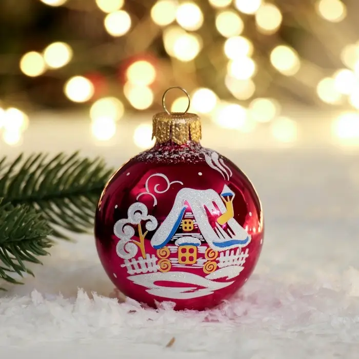 Ёлочный шар &laquo;Рассвет&raquo; новогодний, d=6 см, без упаковки, МИКС